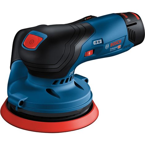 Bosch Professional 12V System GEX 12V-125 - Lijadora excéntrica a batería (Brushless, Ø plato 125 mm, bolsa para polvo, sin batería, en caja) (1/10)