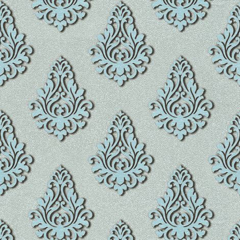 A.S. Creation Nobile 959816 Vliestapete Barock 0.70 m x 10.05 m Blau (1/4)