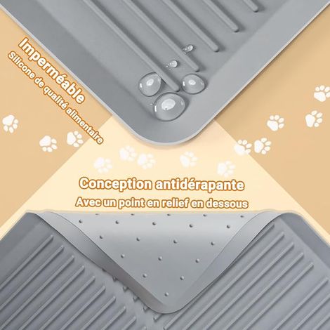Silicone Cat Litter Mat, 68 x 50 cm, Silicone Mat, Cat Litter Mat (1/4)
