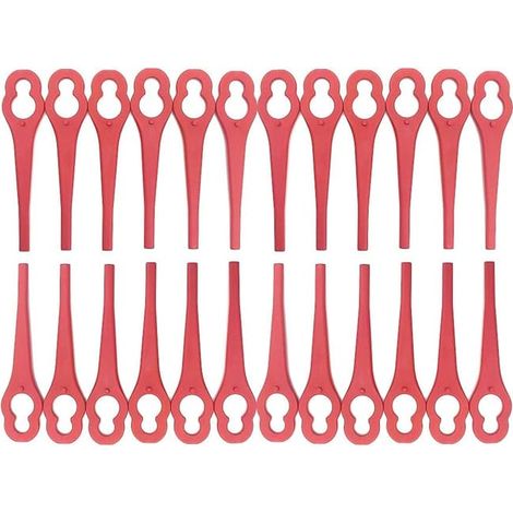 Lames de rechange 100 pièces pour coupe-bordures sans fil Einhell, accessoires de tondeuse à fil, couteaux en plastique résistant, kit de coupe universel (1/4)