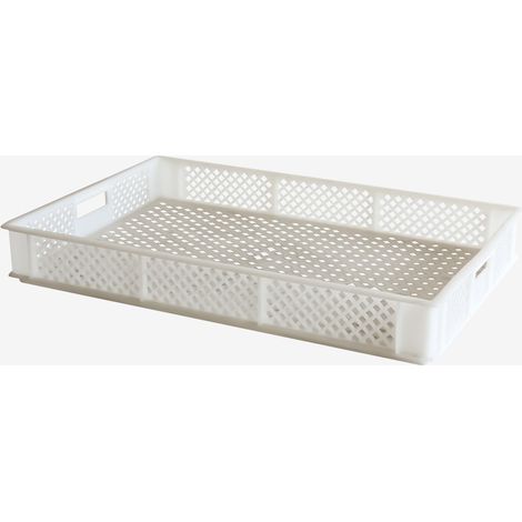 Caisse Finement Ajourée 600 x 400 Blanche - Gilac (1/3)