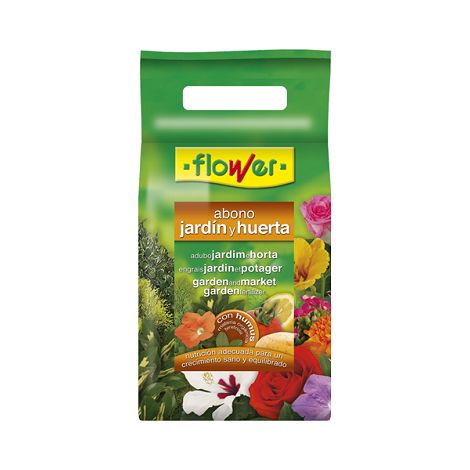 FLOWER Abono Granulado para HUERTA y JARDÍN, 2 kg
