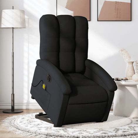 Fauteuil inclinable de massage électrique-Chaise de relaxation-Fauteuil Relax Noir Tissu 268099 (1/5)