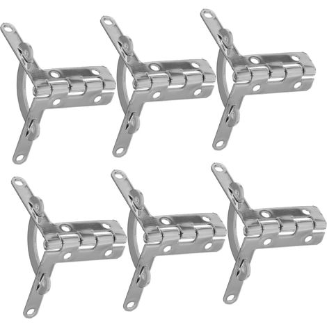 CCYKXA 6-teiliges Set dekorativer Scharniere für Holzkisten – Langlebig und einfach zu montieren – Ideal für Geschenkboxen und Schmuckzubehör (1/5)
