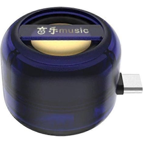 Mini-tragbarer Universal-USB-C-Lautsprecher, Soundverstärker für Mobiltelefone mit USB-C-Stecker und externem Subwoofer (1/5)