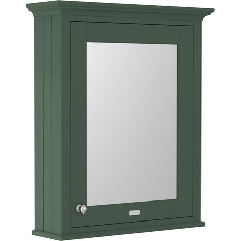 Old London Matt Hunter Green 600mm Mirrored Cabinet - LON814 (1/3)