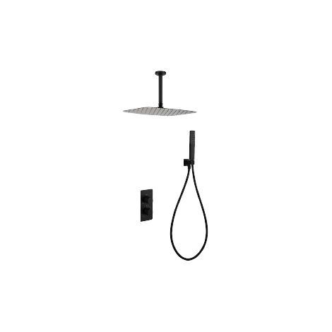 Set doccia termostatico incasso Sassari finitura nero opaco [ IMEX® ] (1/4)
