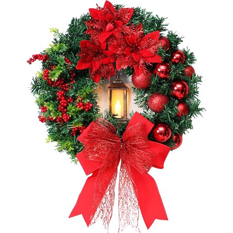 Guirlande De Noël En Forme De Cloche - Pour Porte Mur Fenêtre Jardin Cour Intérieur Extérieur - 1 Pièce (1/5)