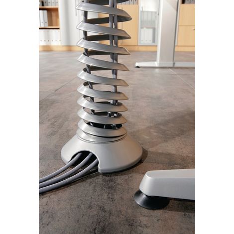 Kabelspirale silber Schreibtisch höhenv. (1/2)