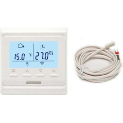 Thermostat Intelligent WIFI Blanc 3A, XU, Régulateur pour Chauffage et Chaudière IP20, Puissance 3200W, Tension 100-230VAC, PC Ignifuge, Dimensions 86×89×43mm Contrôle à Distance KZQ - KZQ (1/4)