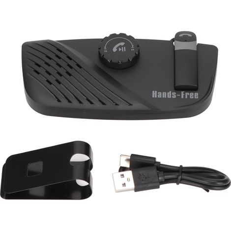 kit manos libres Bluetooth, reducción de ruido CVC8.0, batería de 1200 mAh, conexión multipunto, para parasoles de coche. (1/5)