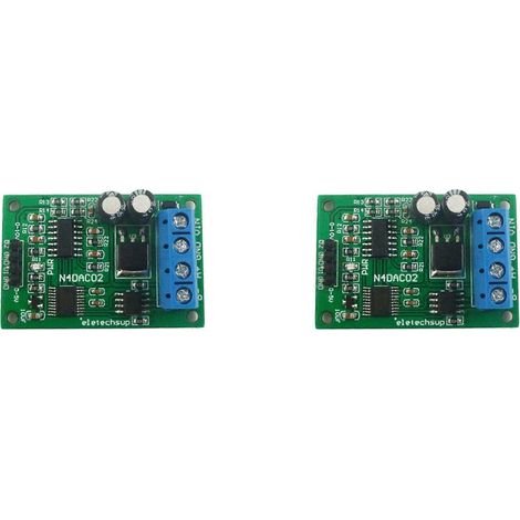 2X DC 12V 0-5V 0-10V Voltage Signal générateur DAC Converter module RS485 Modbus RTU pour PLC Measuring Instruments (1/5)