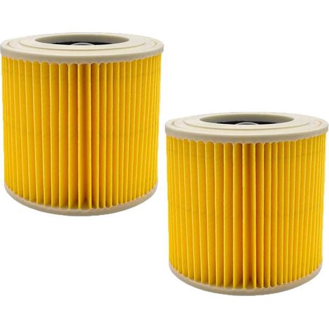 Deux filtres WD3 remplaçables pour aspirateurs Kärcher WD3 Premium, WD2, WD3, WD3P, WD1, MV2, MV3 A2004, A2604, A2204, A2054, SE4001 et SE4002. (1/4)