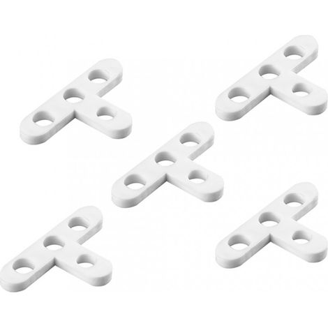 Separadores en T de 6,0 mm, 50 unidades.