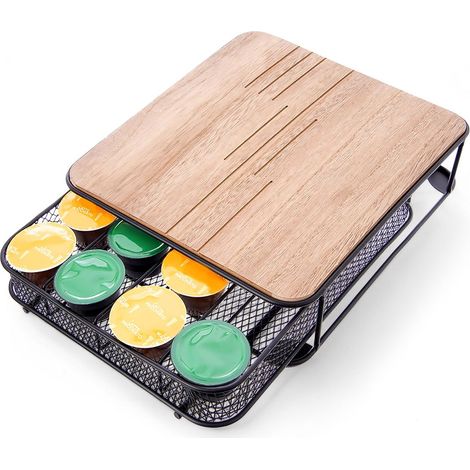 Organizzatore per capsule di caffe metallo nero