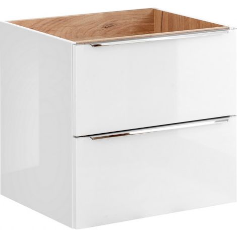 Meuble sous vasque mural - 60 x 46 x 57 cm - Elise White - Livraison gratuite (1/5)