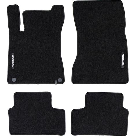 Tapis de sol pour Mercedes-Benz Classe A W177 2018-2025 Velours Noir 4Pcs