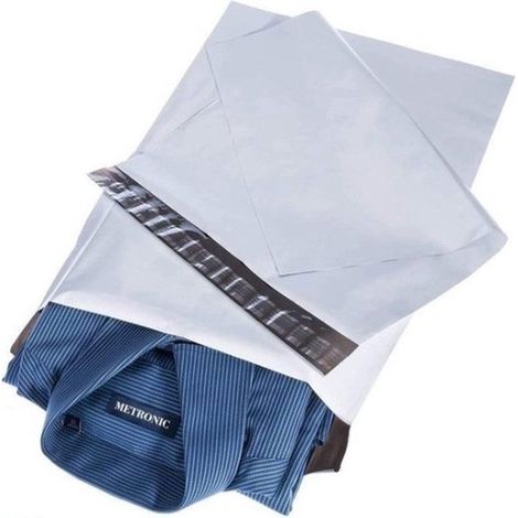 200 x Enveloppes d'expédition A4 blanches opaques - Pochettes d'envoi en plastique (1/5)