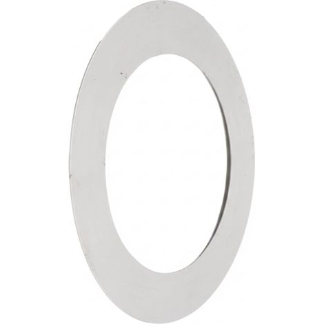 MAKA Rosone Ellittico per Canna Fumaria in Acciaio Inox, Copriforo per Tubi Inclinati a Parete o Soffitto Ø 80 mm (1/5)