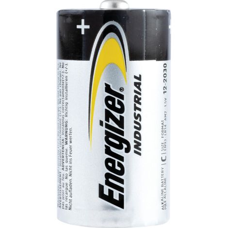 Energizer Industrial LR14 (C) Alkaline Batteries – 1.5V, Long-Lasting, Pack of 12 for Daily and Industrial Use