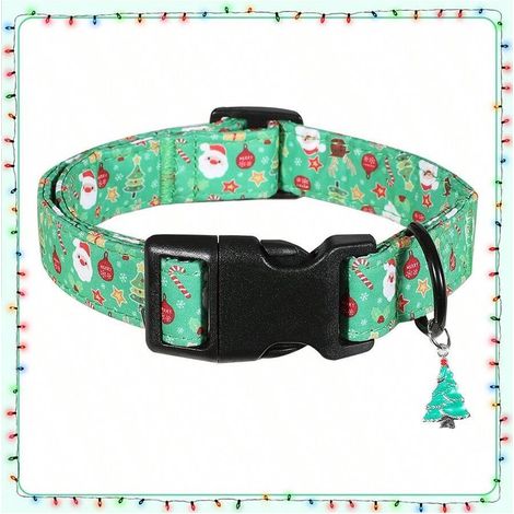Collier Pour Chien - Réglable - Motifs Noël - Pour Chiens Petit Moyen Grand - 1 Pièce (1/5)
