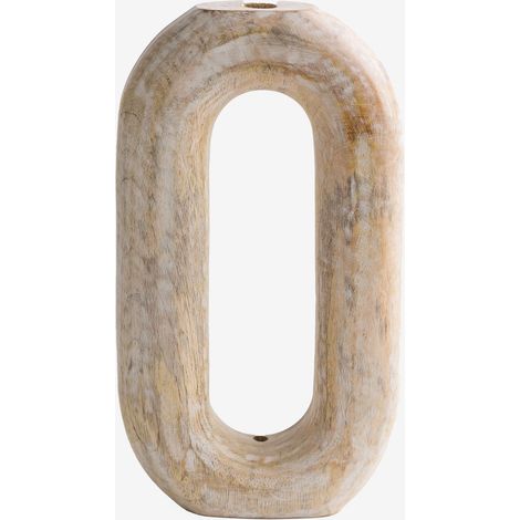 Vase en bois de manguier du Kerala SKLUM  ↑31,5 cm