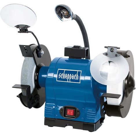 Smerigliatrice mola da banco 8" ø200 550w doppio disco Scheppach bg200al (1/10)