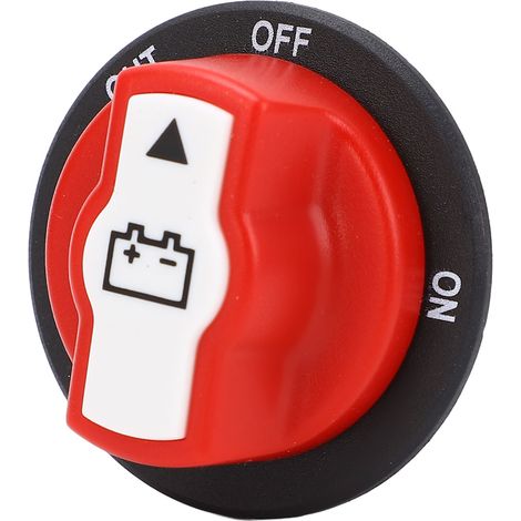 Coupe-circuit de batterie 50A positions Marche/Arrêt interrupteur maître de coupure d'alimentation pour voiture bateau camping-car quad VTT yacht 12-32V (1/5)