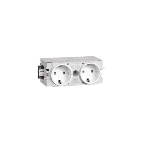 GS20009016 - Enchufe de 2 enchufes, Color Blanco