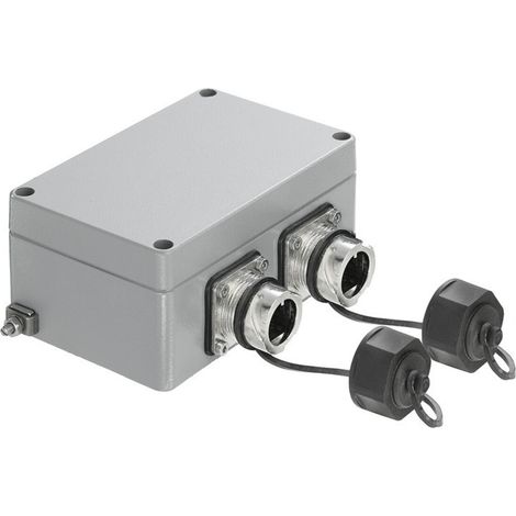 Weidmüller Flanschdose 2Port gerade IE-OM-V01M-K21-2S (1/2)