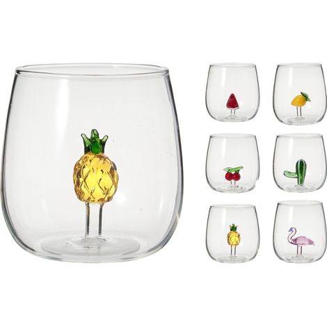 VASO CRISTAL FRUTA INTERIOR DECORATIVA SURTIDOS