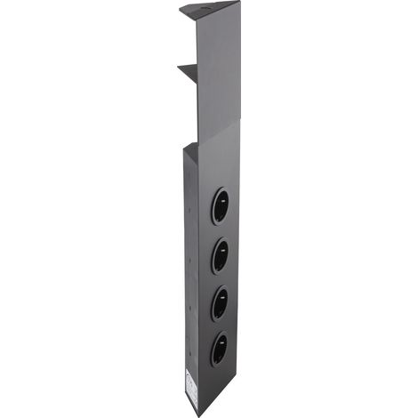 CARESSI Steckdosenelement 4ST46-58 4 Schukosteckdosen schwarz