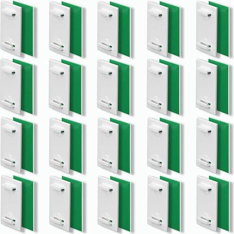 Ensemble de 20 accessoires pour stores plissés/stores enrouleurs sans perçage, supports et crochets pour une installation et une fixation faciles.
