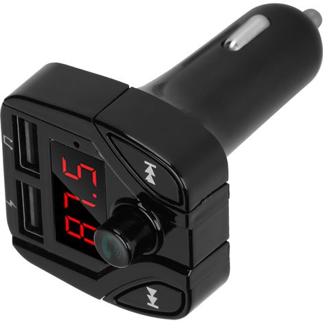Émetteur FM Bluetooth Voiture avec Double Port USB, Appel Mains Libres et Lecteur MP3 (1/5)