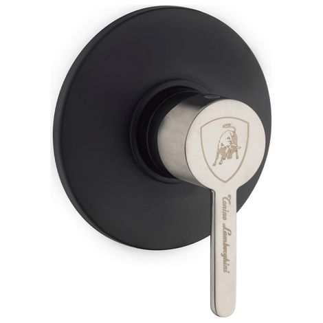 MISCELATORE MONOCOMANDO INCASSO DOCCIA MUGELLO- Nero Opaco - Leva Inox- LAMBO- pezzi 1