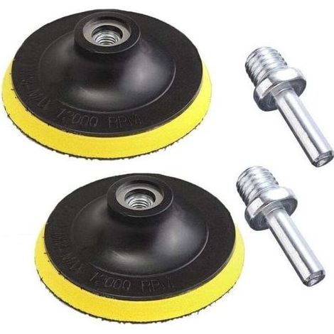 2 Pièces Plateau de Ponçage 125 mm M14 pour Outil Rotatif – Disques Abrasifs pour Ponçage et Polissage sur Divers Matériaux (1/5)