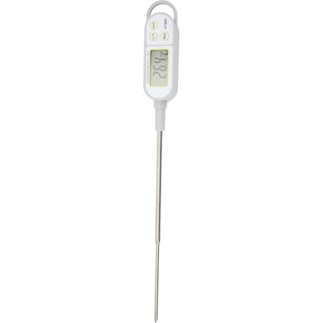 IPX6-Lebensmittelthermometer, wasserdichtes, datenspeicherbares Sondenthermometer für Fleischöfen, -50 bis 500 °C