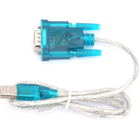 Lot de 2 Convertisseur USB vers Port Série RS232 HL-340 Câble 9 Broches (1/5)