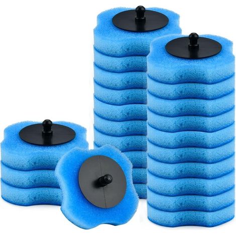 Brosse de Toilette 24 Pièces Système de Nettoyage WC à Usage Unique Toilet Wand Refills (1/5)