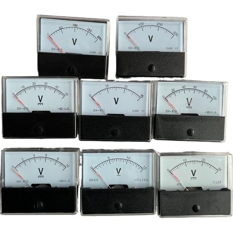 1 Pièce Voltmètre Analogique À Aiguille, Mesure DC 10V-300V Et AC300V, Pour Tableau Électrique Industriel