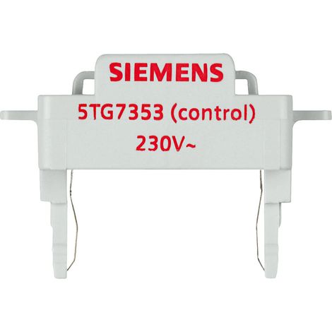 Siemens DELTA Interruptor y pulsador Inserto luminoso LED para función de control 230V/50Hz, rojo, 5TG7353