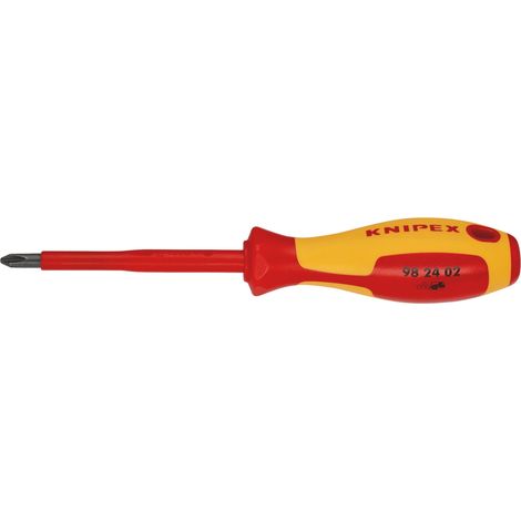 Draper 18803 KNIPEX 98 24 02 VDE Insulated Screwdriver, PH2 x 100mm
