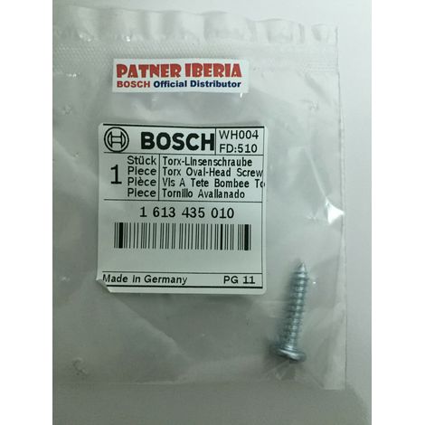 Repuesto original BOSCH 1613435010  Tornillo Torx de cabeza ovalada