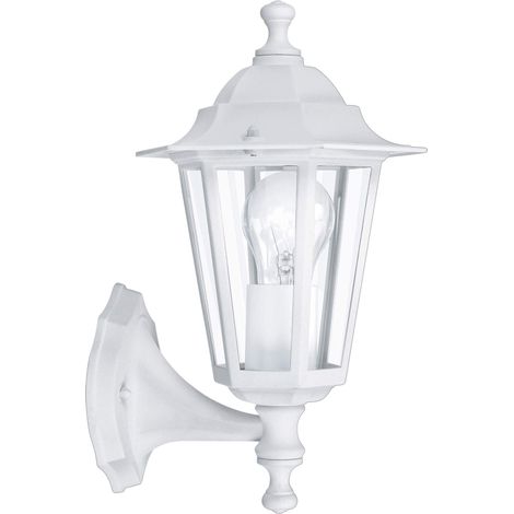Applique Esterno Classica Laterna 5 Alluminio Bianco 1 Luce E27 (1/4)
