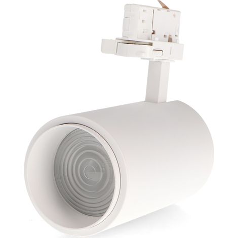 IluminaShop - Foco LED para Carril White Bari 30W Optica Regulable Trifasico CCT IP20