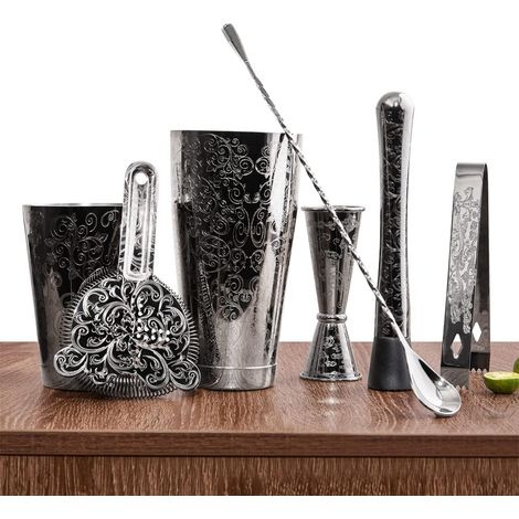 Ensemble Shaker Dark Knight 7 Pièces Noir
