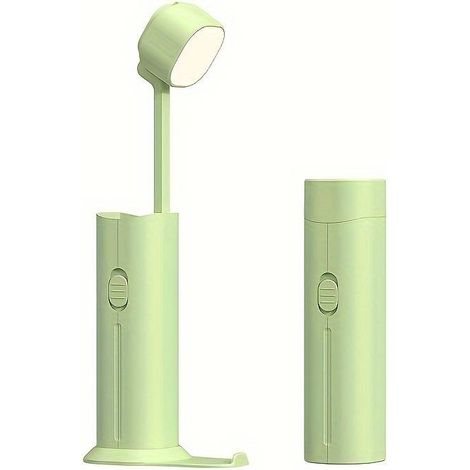 Lampe de table avec protection oculaire, petite lampe de table pour étudier et lire, veilleuse pliable pour chambre à coucher