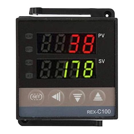 Thermostat Numérique LED PID - Contrôleur de Température 0-1300°C, 100-240V - Kit avec Relais à l'état solide et Thermocouple K-Type 1m (1/5)