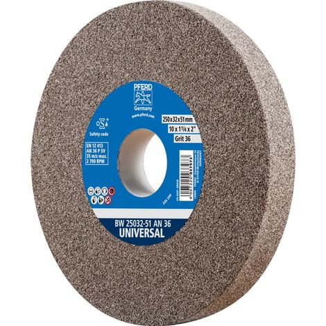 PFERD TOOLS Schleifbockscheibe Ø 250x32 mm Bohrung-Ø 51 mm A36 für universelle Schleifaufgaben (1/5)