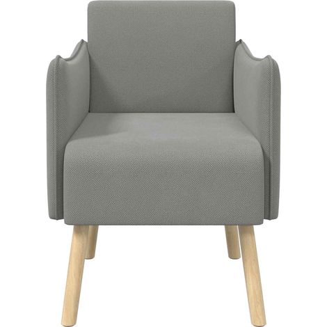 vidaXL Butaca decorativa Gris oscuro Terciopelo granulado (1/2)